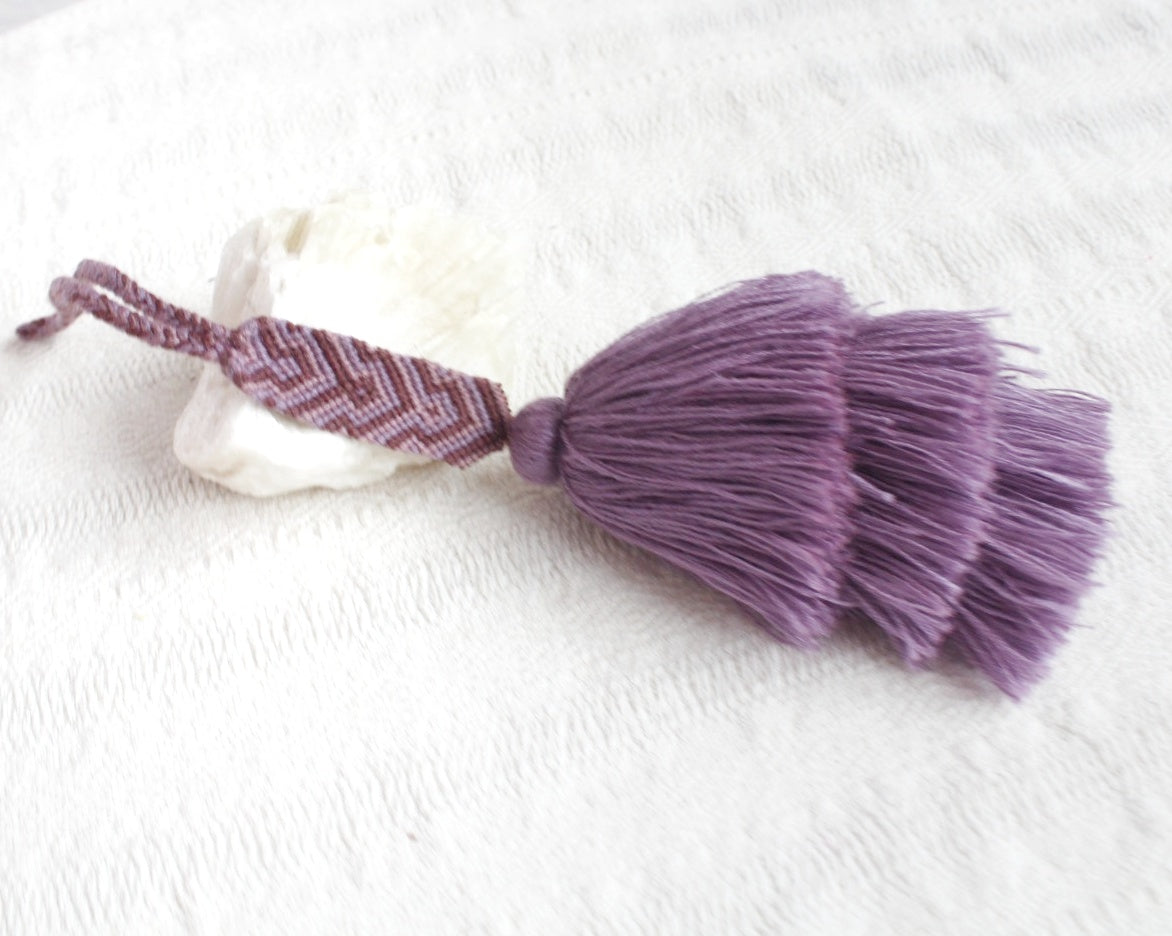 Campanitas con pulsera Morado Lila