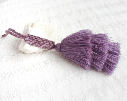Campanitas con pulsera Morado Lila