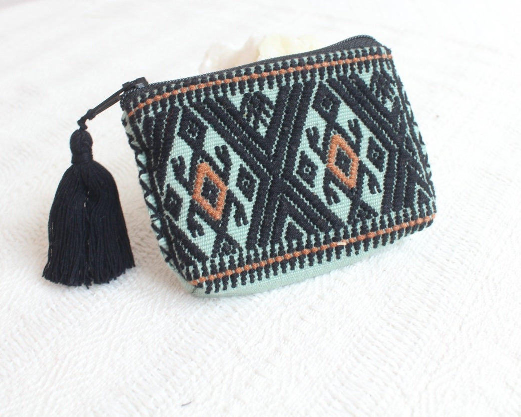 Mini Monedero Sapos Menta Negro