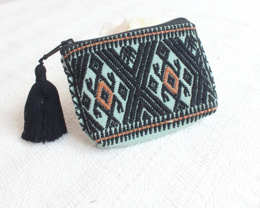 Mini Monedero Sapos Menta Negro