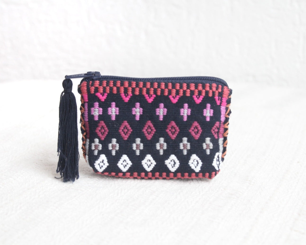Mini Monedero Cosmos Negro Rosa