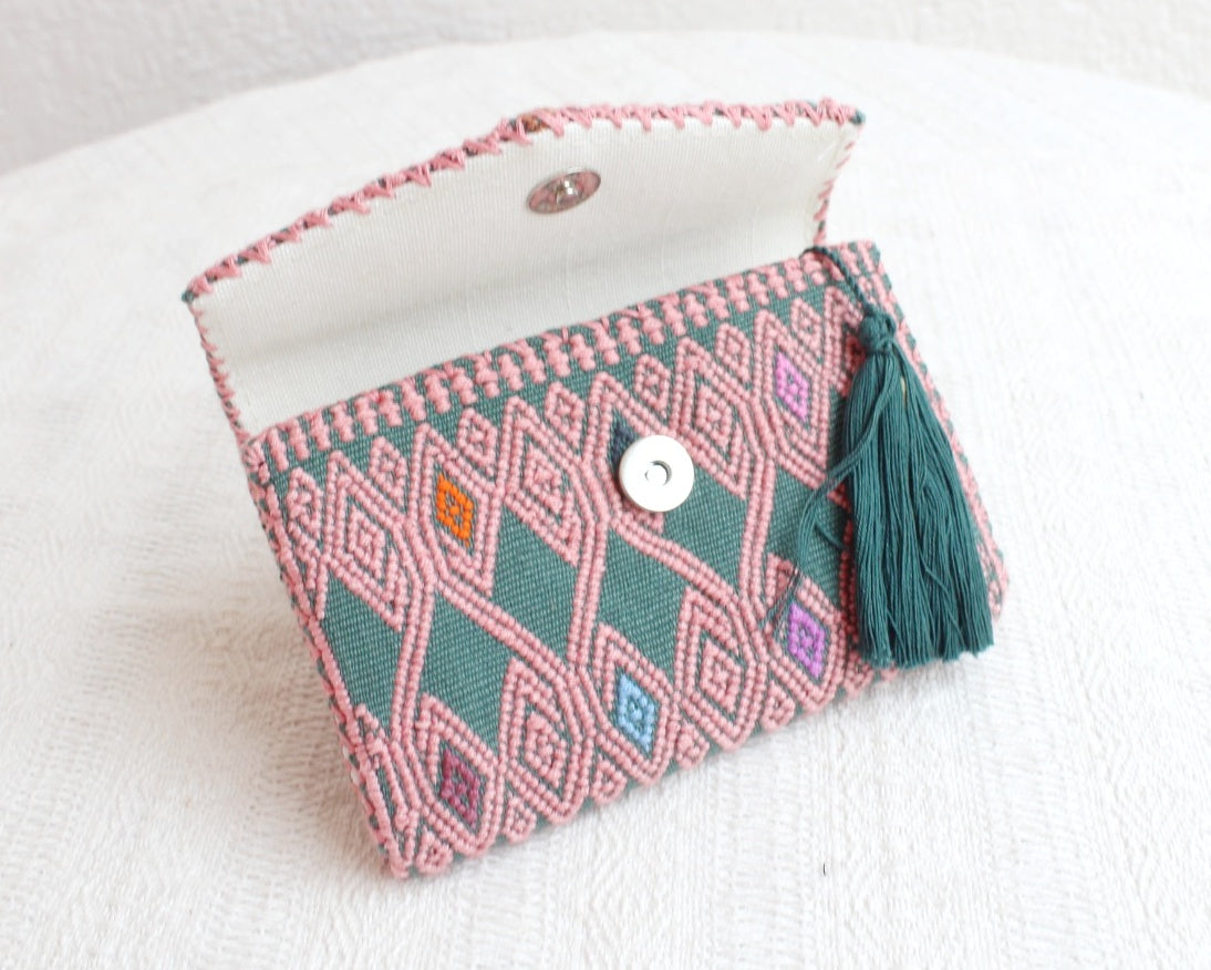 Cartera Rizado Rosa Menta