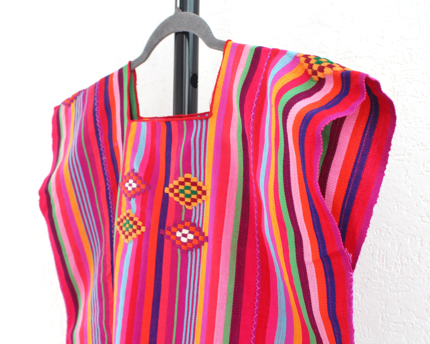 Top Telar de Cintura Rombos Rosa