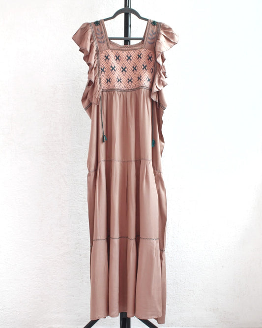 Vestido Josefina Café Claro Unitalla