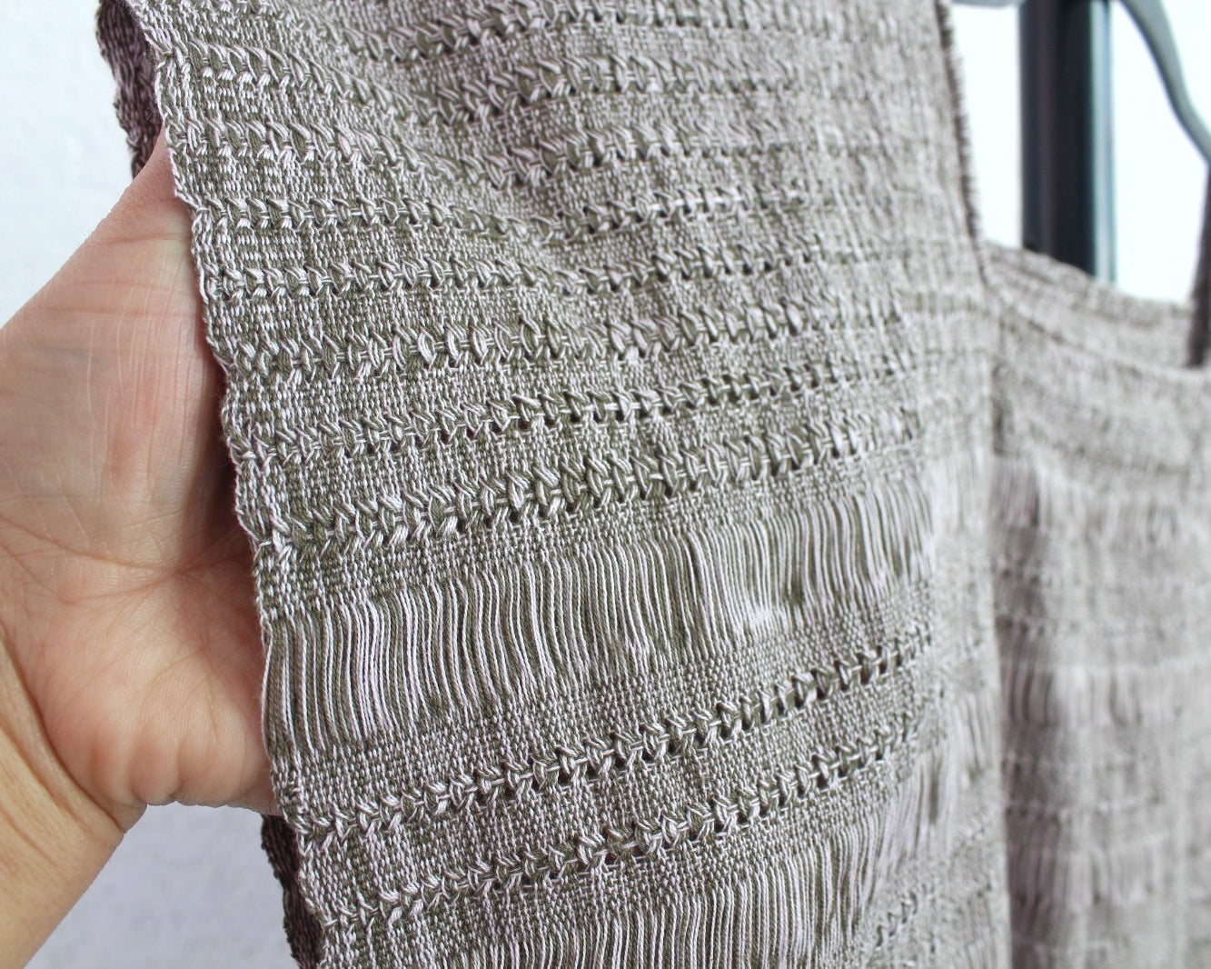 Blusa Huipil Zinacantán Verde Rosa