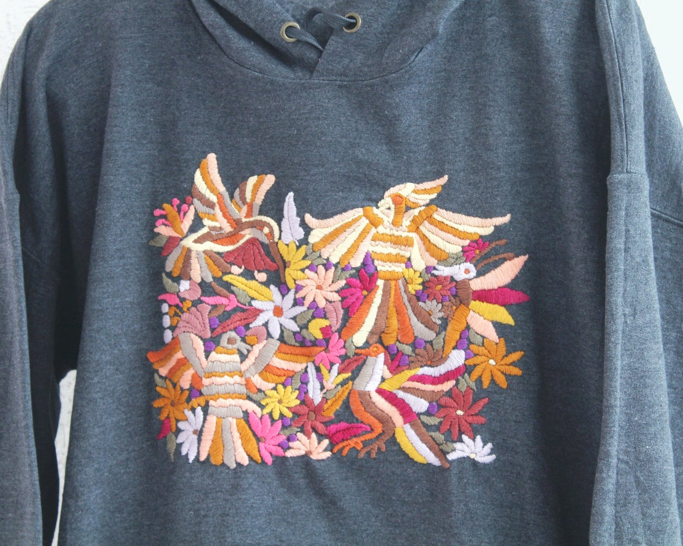 Sudadera XL Tenango Gris Oxfort Amarillo