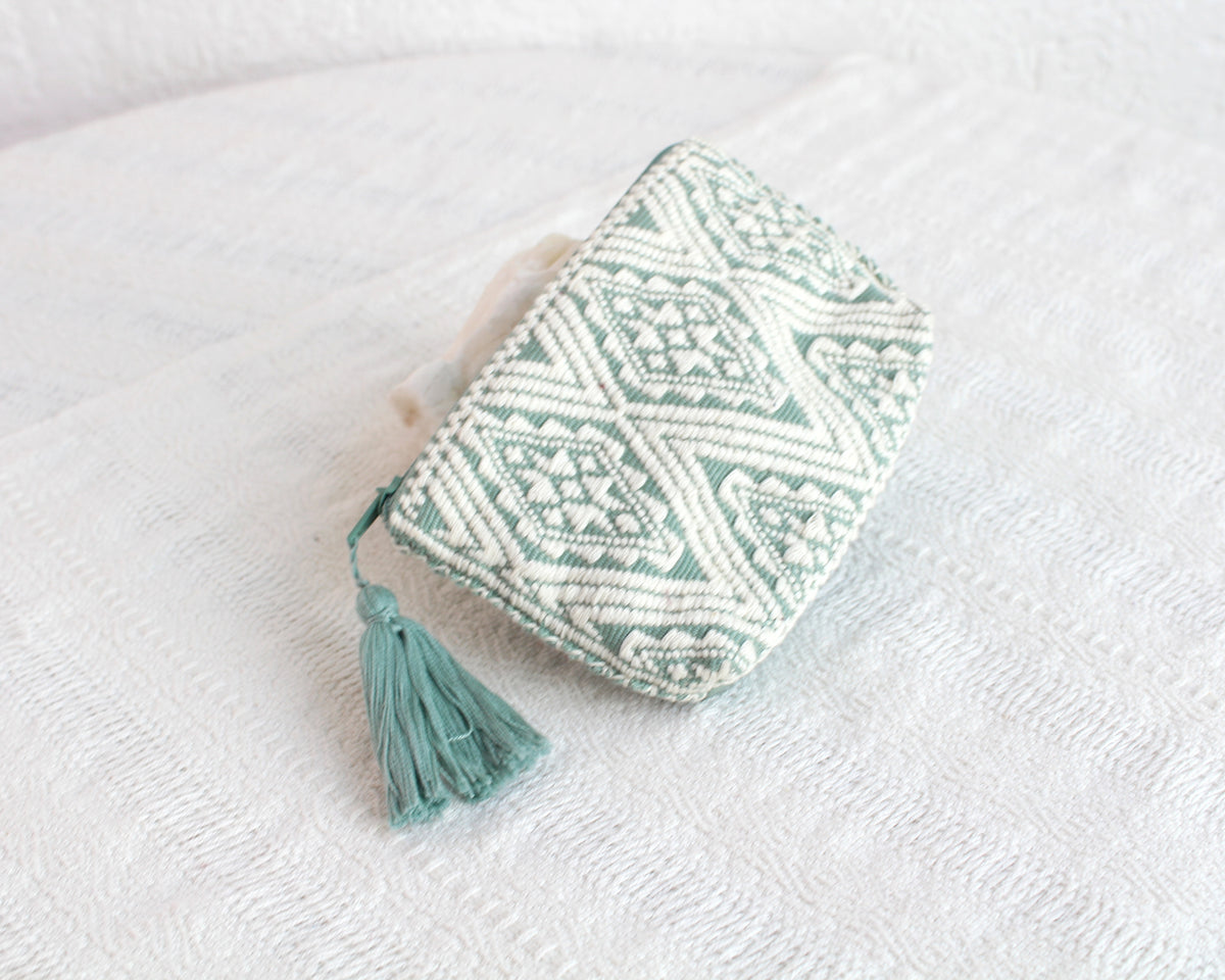 Monedero Estrellas Blanco Menta