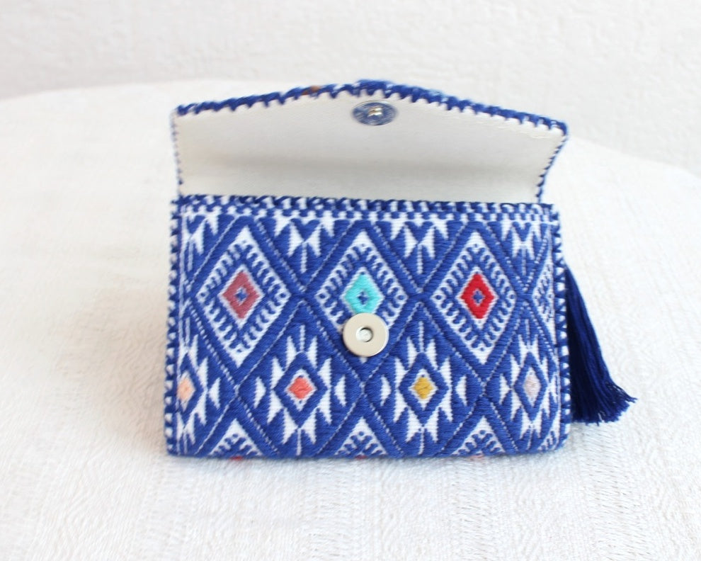 Cartera Estrellitas de puntitos Azul Blanco