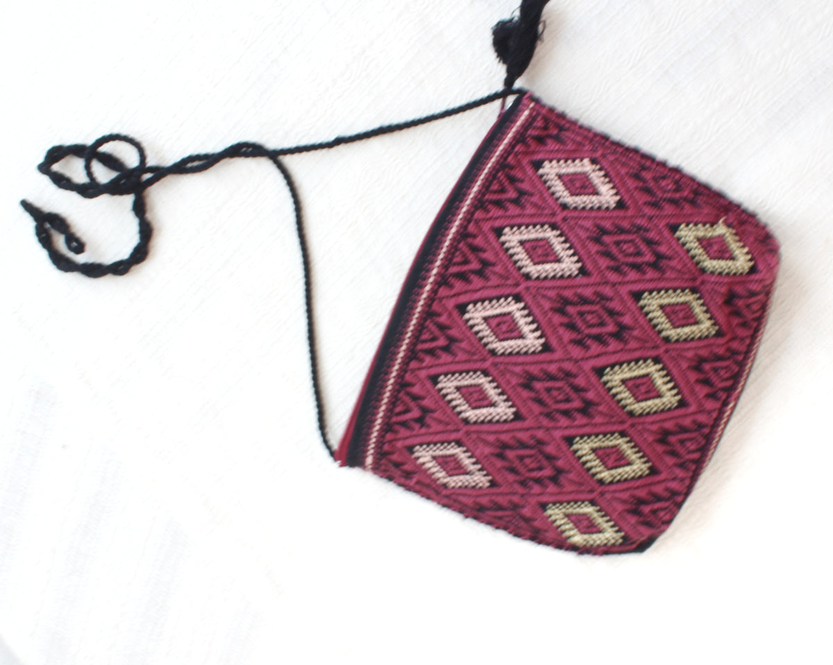 Bolso Telar Estrellas Vino Negro