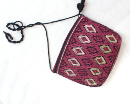 Bolso Telar Estrellas Vino Negro