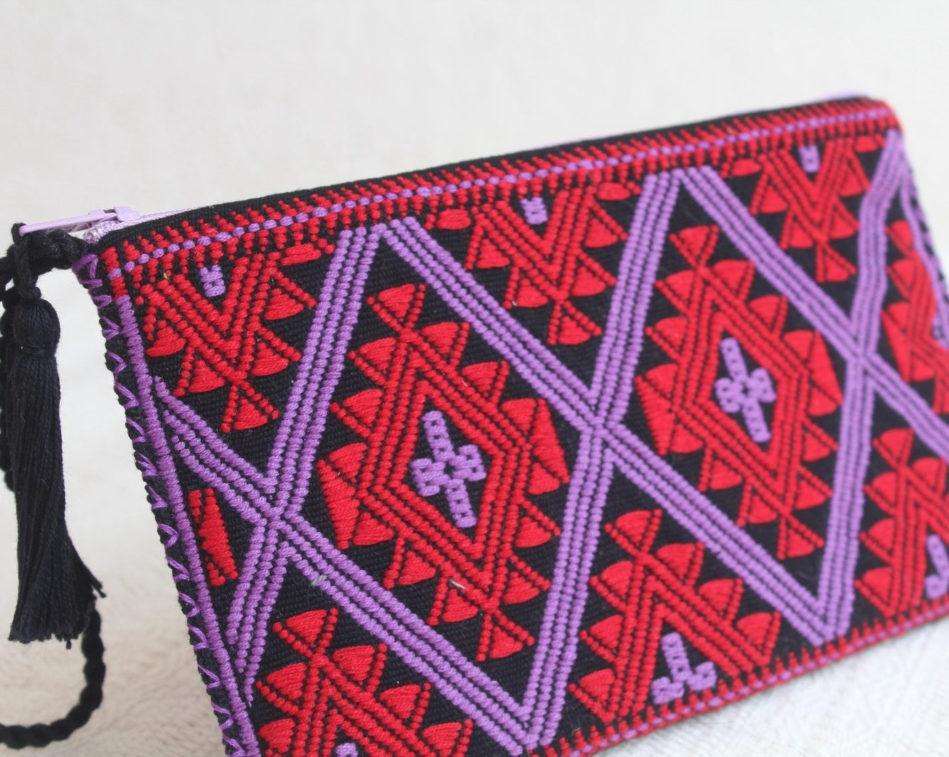 Neceser Estrellas Diamante Lila Rojo Negro