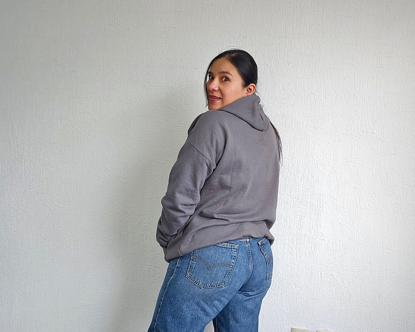 Sudadera 2XL Calavera Gris
