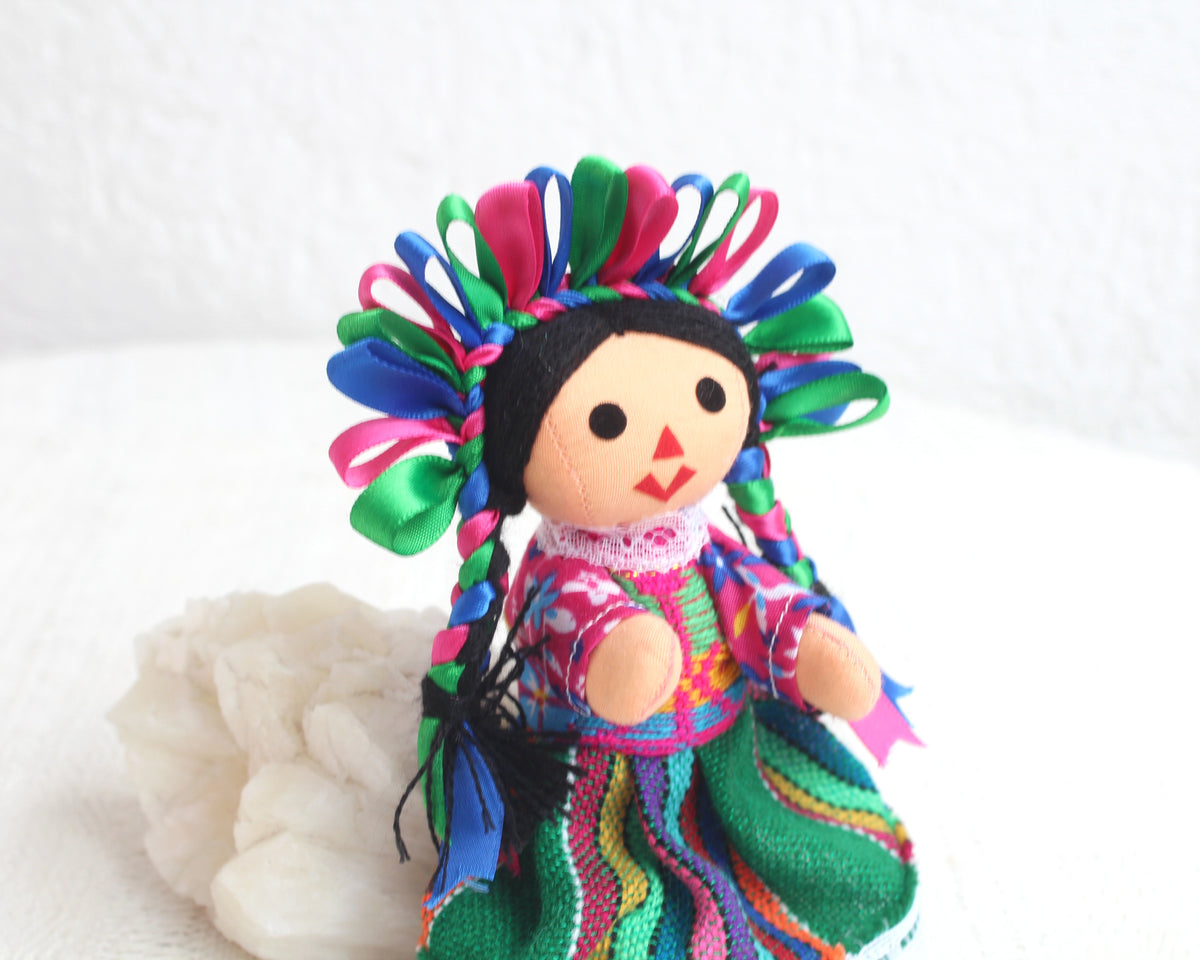 Muñeca Lelé Pequeña Azul Rosa Verde (copia)