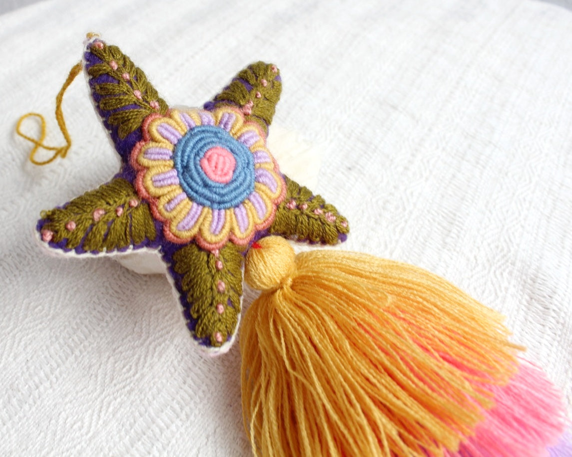 Estrella Rococo Amarillo Coral Lila