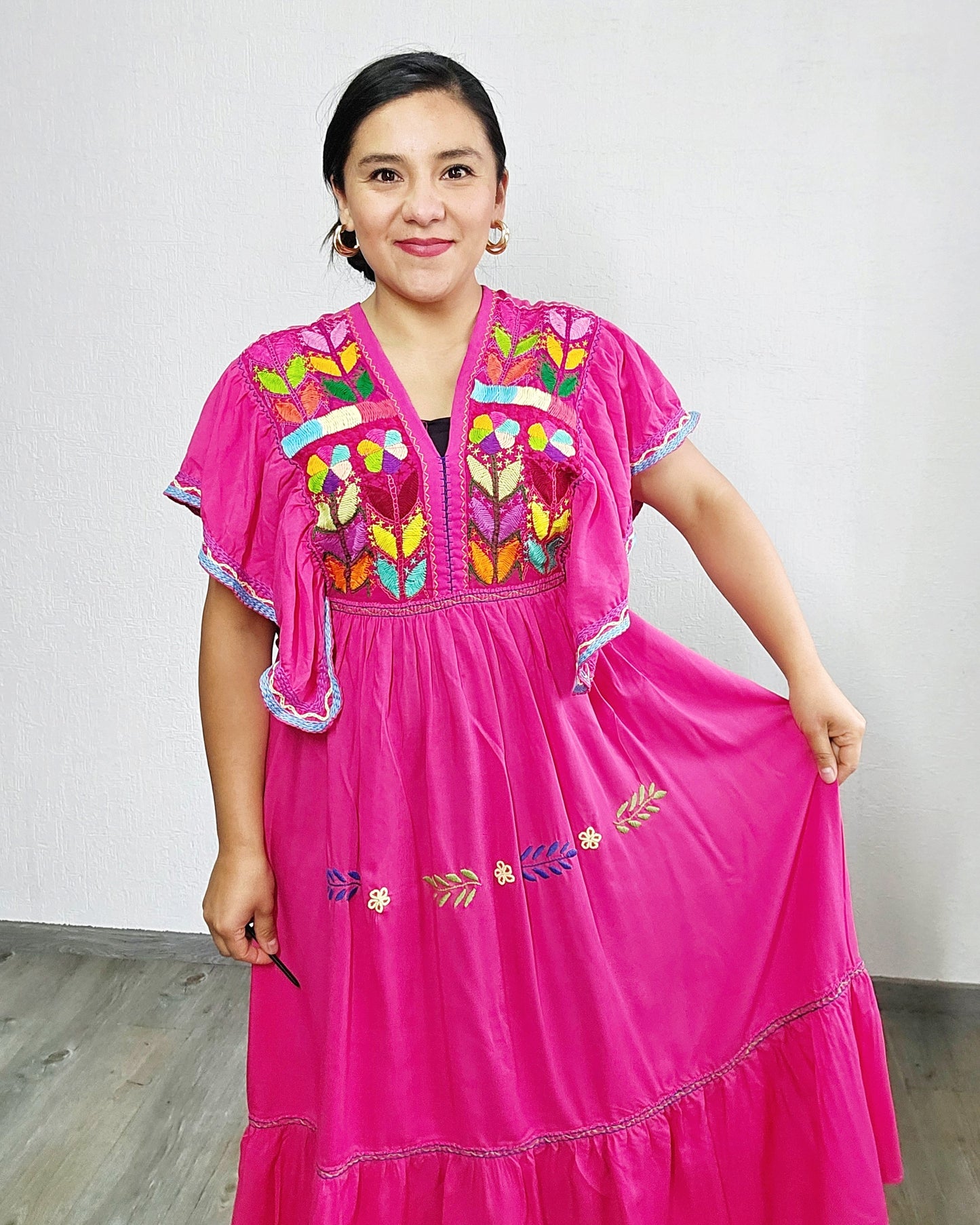Vestido Milpa Rosa México Colores L / XL