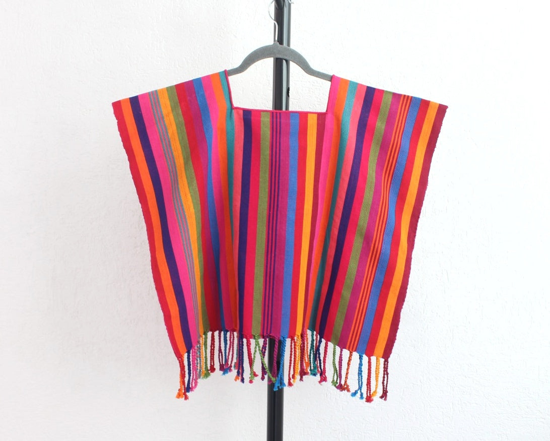 Top Flores Rococo Rosa Naranja Azul