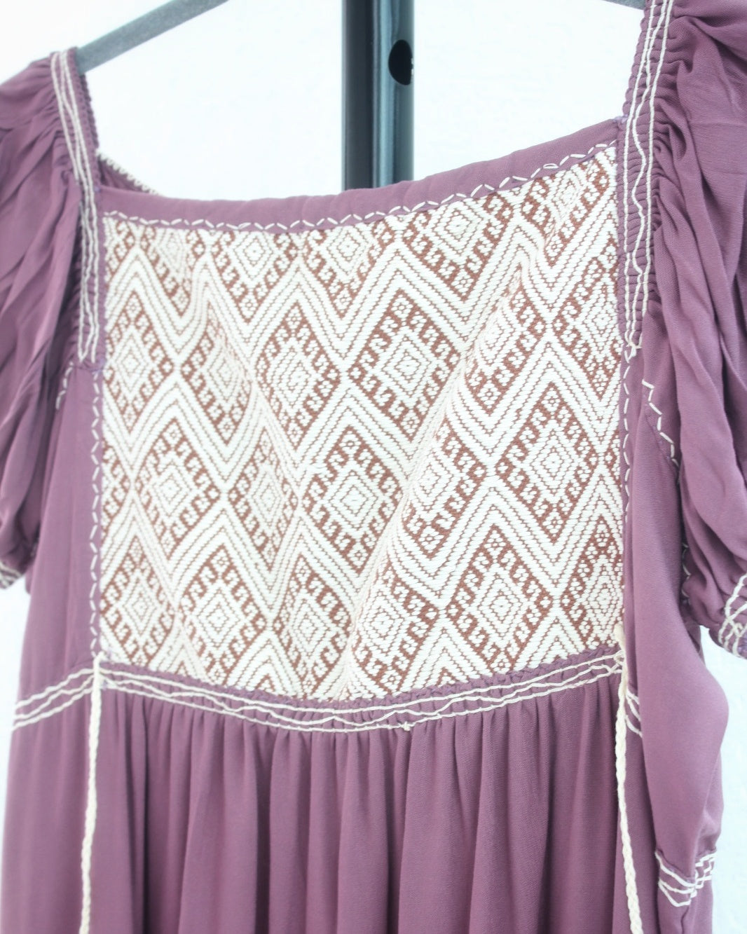 Vestido Gloria Rosa Palo Crema S M L
