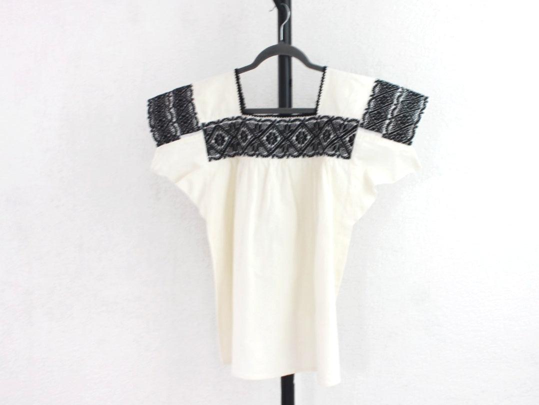 Blusa Tradicional Bordada Flores Negro M L