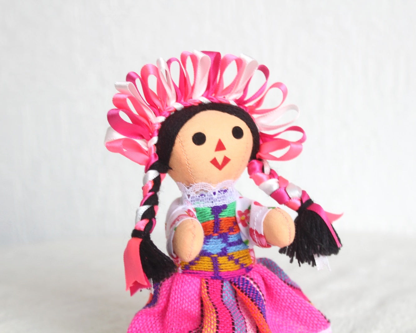 Muñeca Lelé Pequeña Rosa Blanco