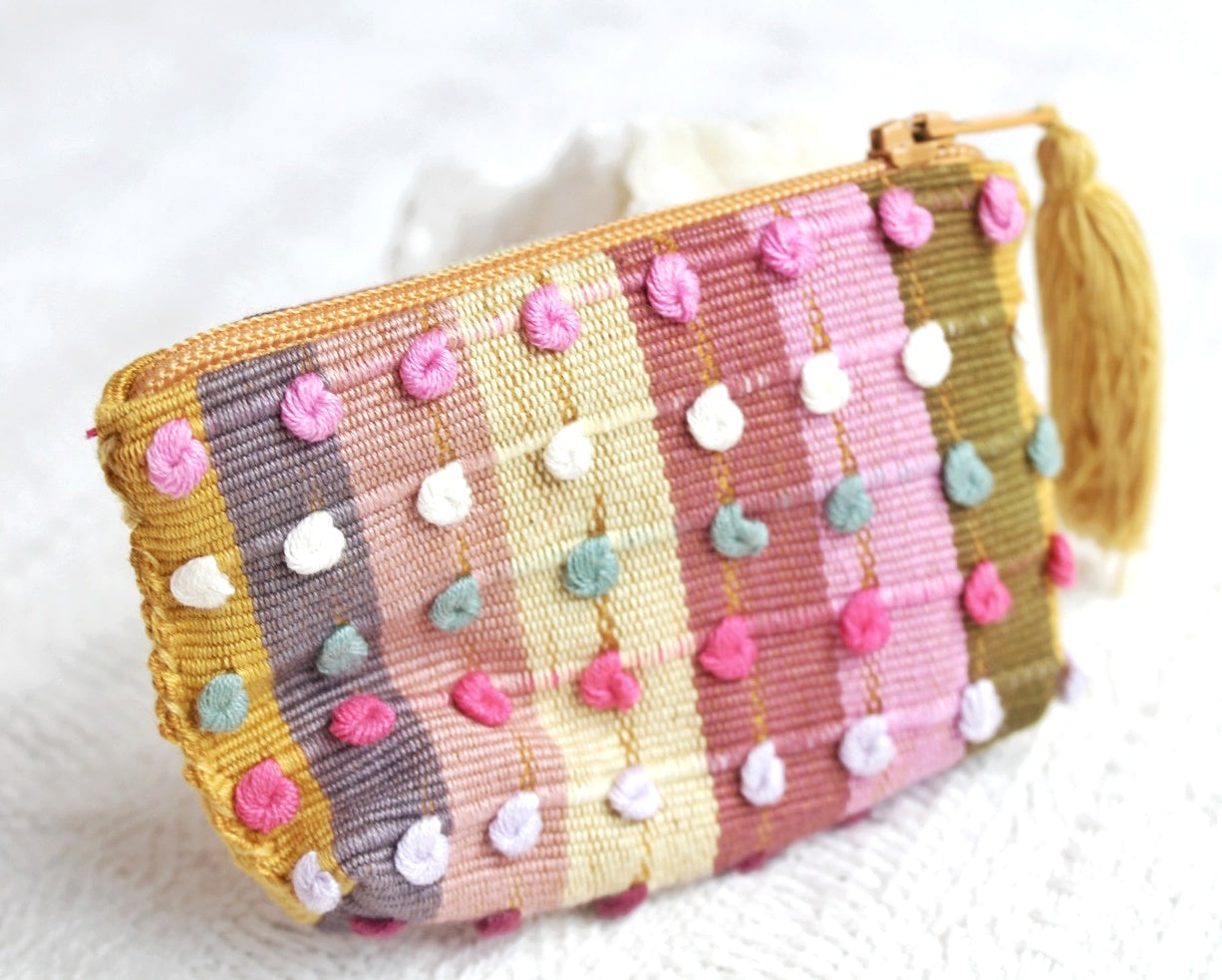 Mini Monedero Nuditos Amarillo Verde Rosa