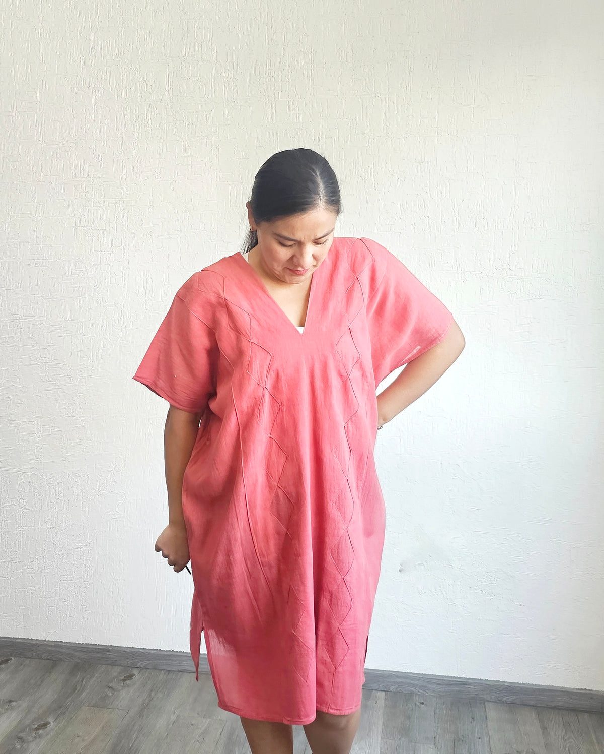 Huipil Largo Betaza Coral 2XL