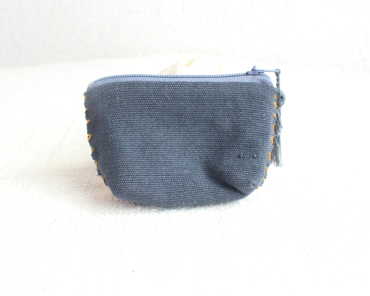 Mini Monedero Estrellas Crema Amarillo Gris