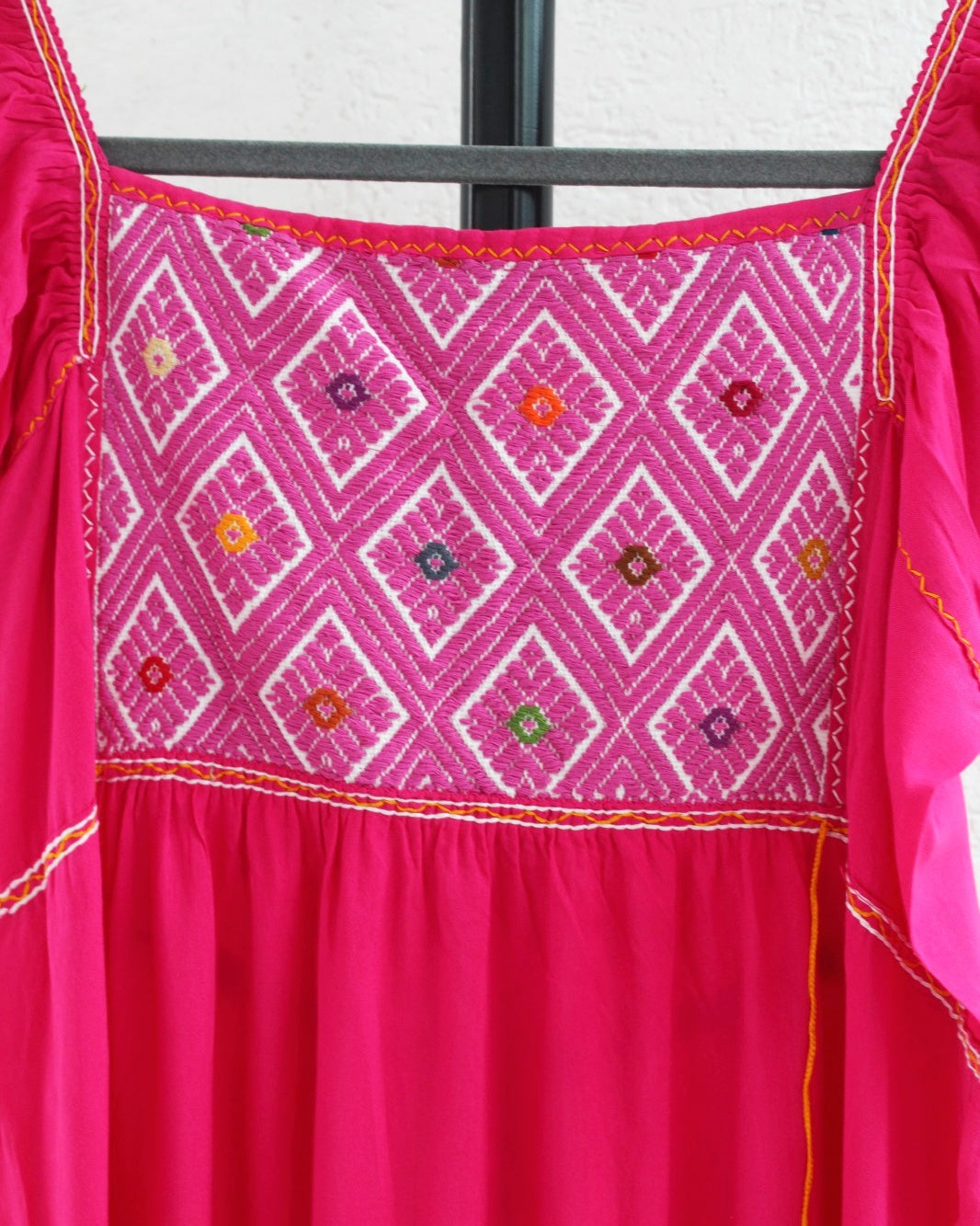 Vestido Gloria Rosa Blanco S M L