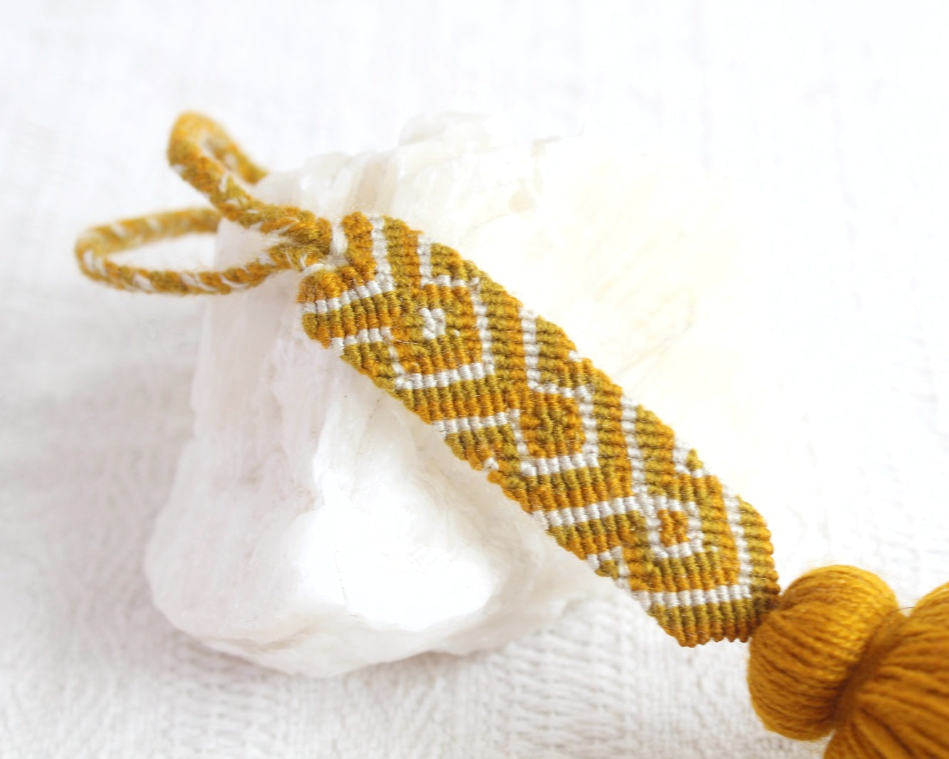 Campanitas con pulsera Mostaza Gris Verde