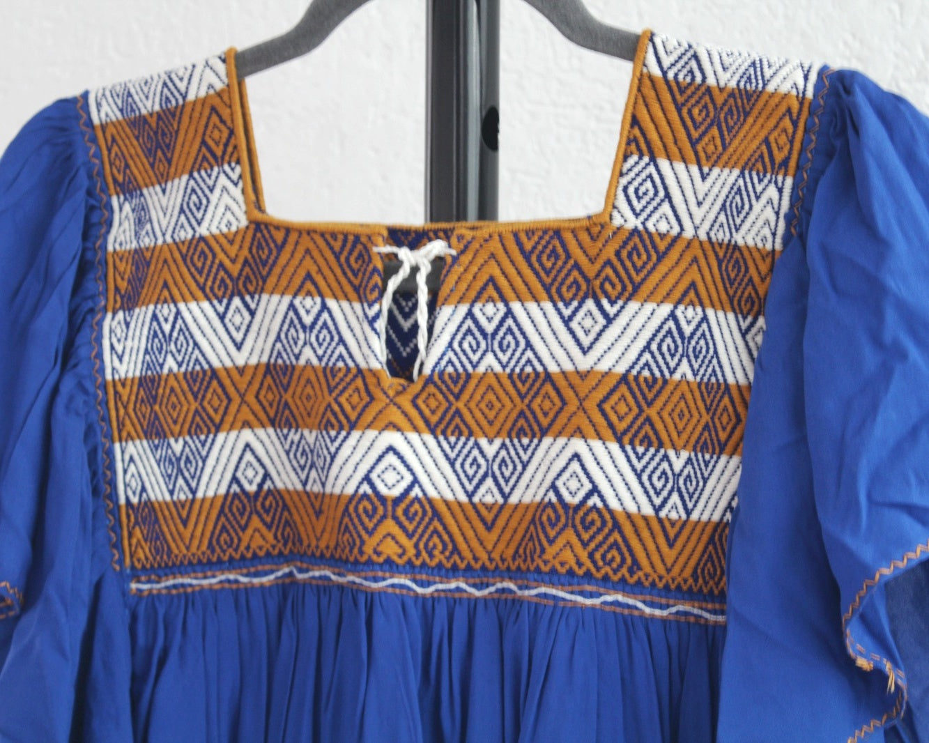 Blusa Juana Azul Amarillo Blanco