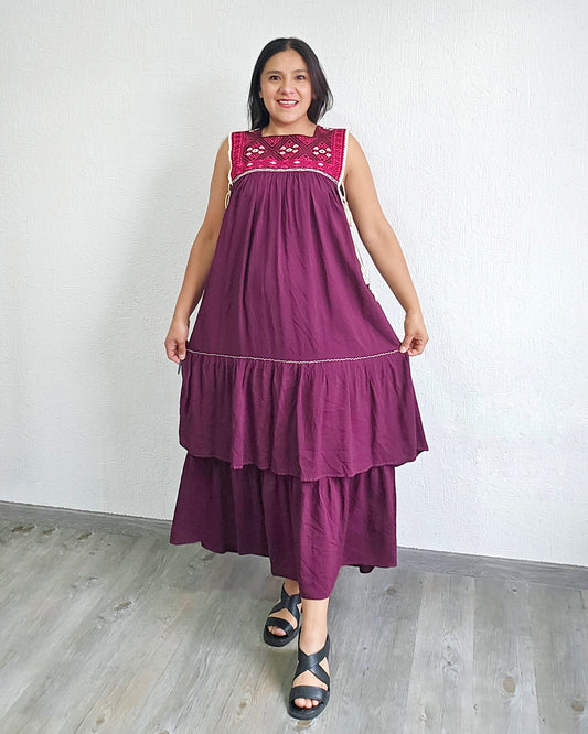 Vestido Teresa Vino Blanco Unitalla