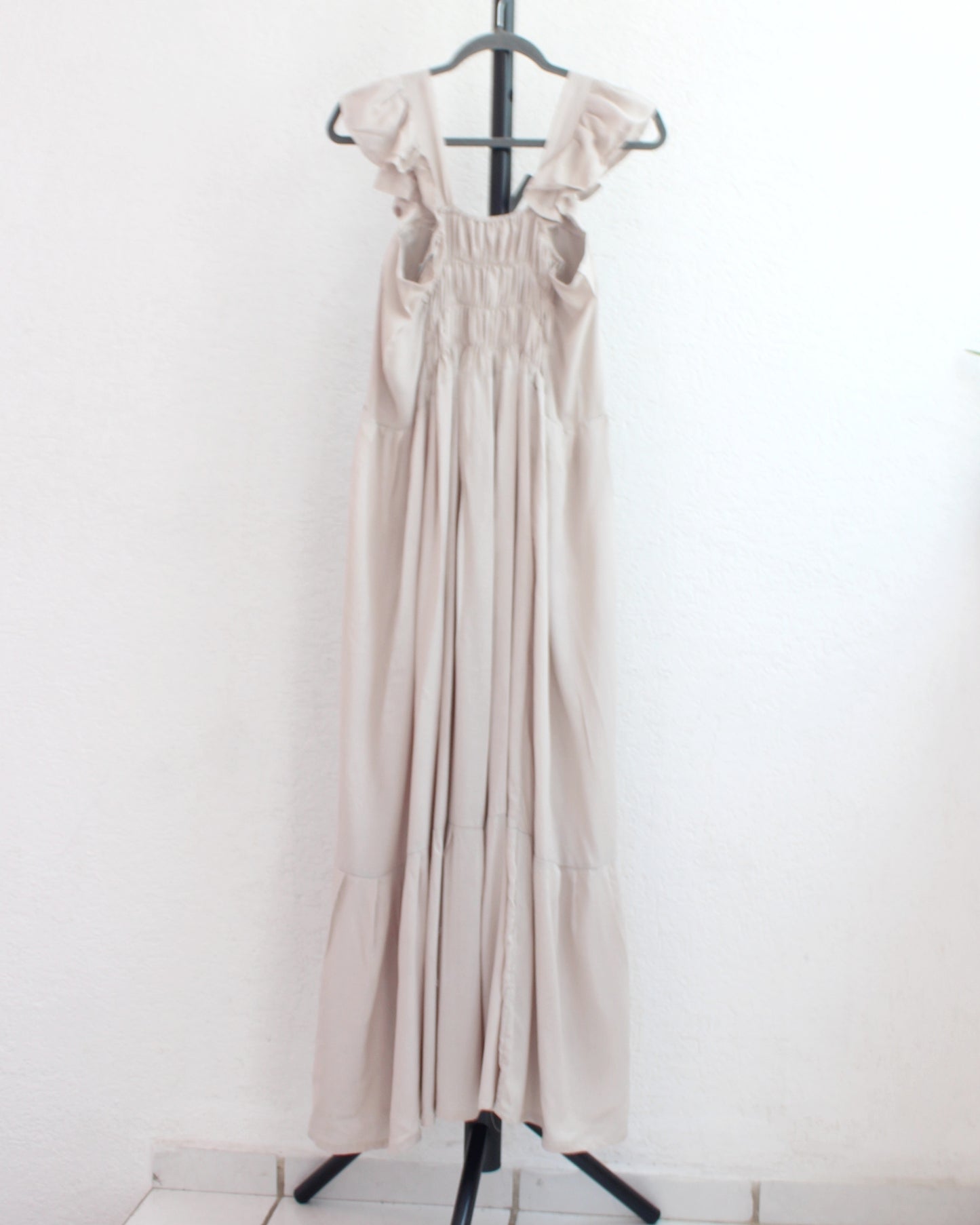Vestido Anita XL - 2XL Largo Beige