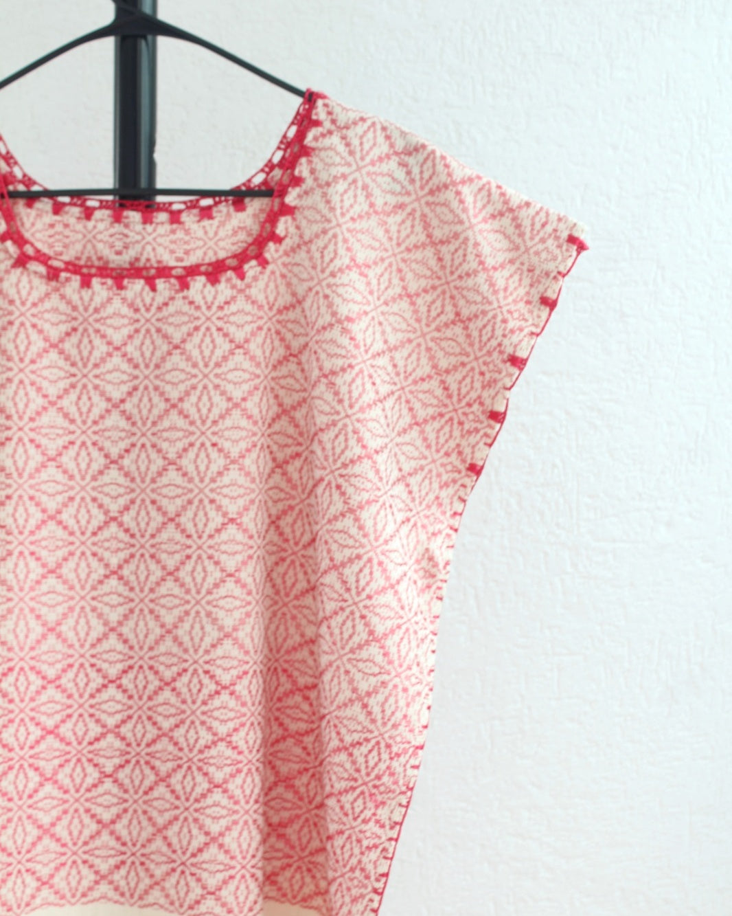 Huipil Lety Flores Rojo Unitalla