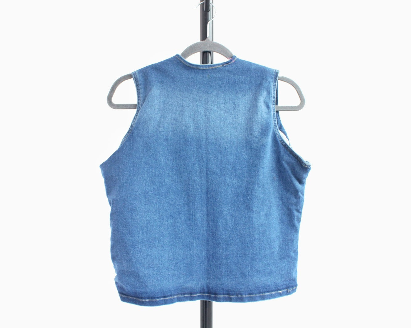 Chaleco Mezclilla Turquesa Rosa Unitalla