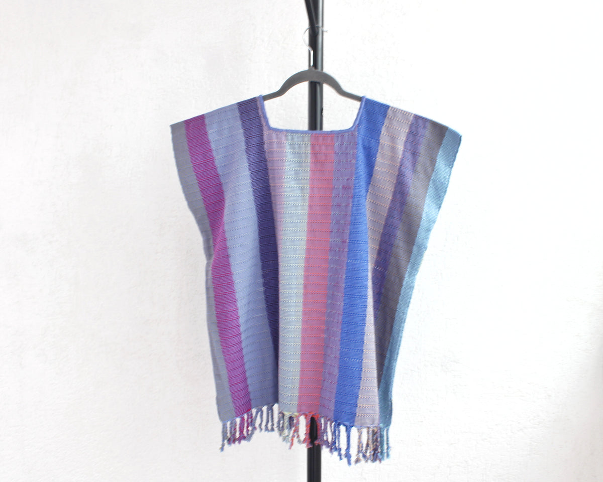Huipil Angela Azul Lila Rosa XL