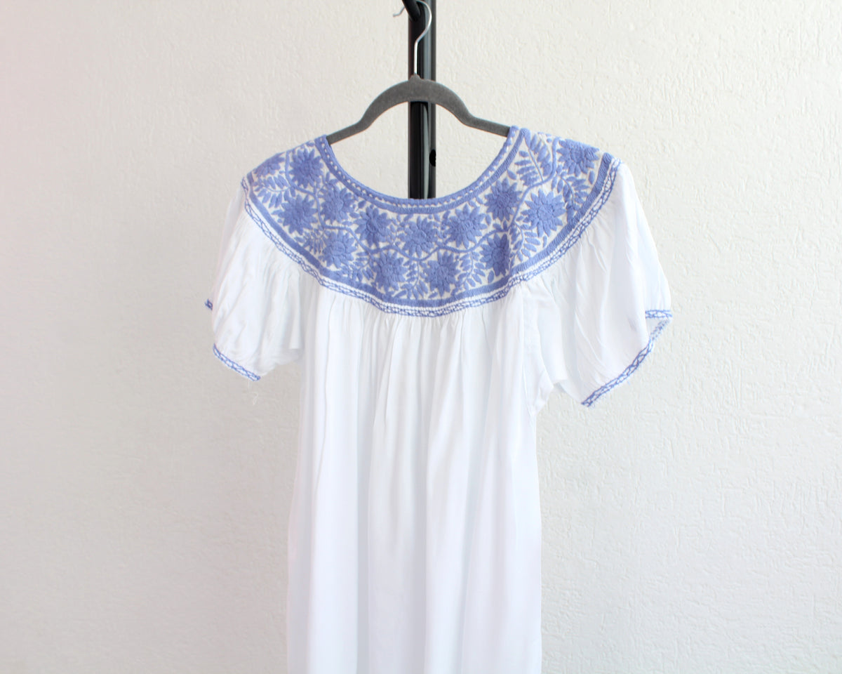 Blusa Aguacatenango Blanco Lila