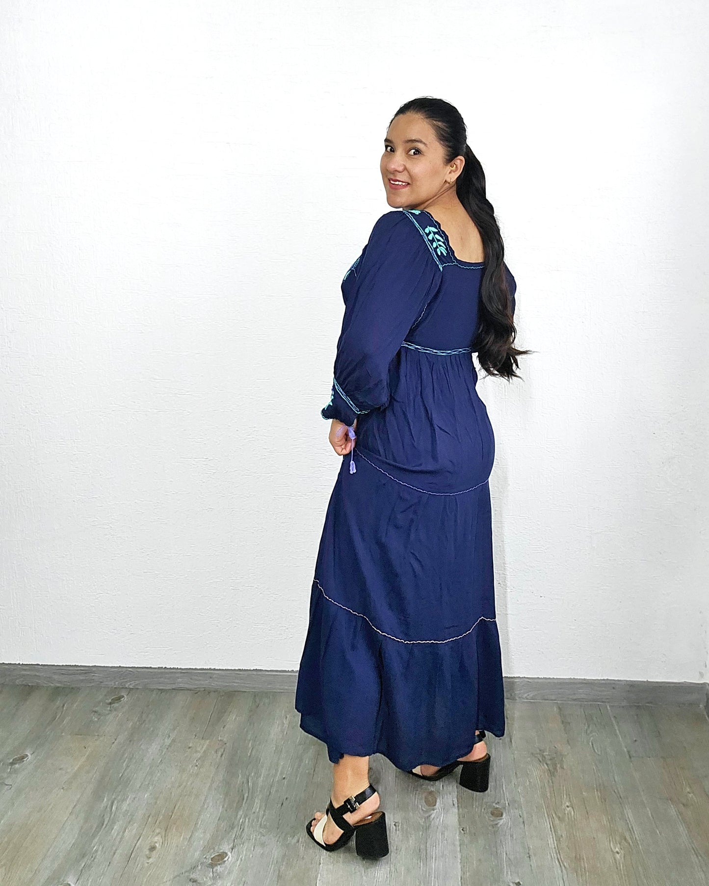 Vestido Elena Azul Marino Unitalla