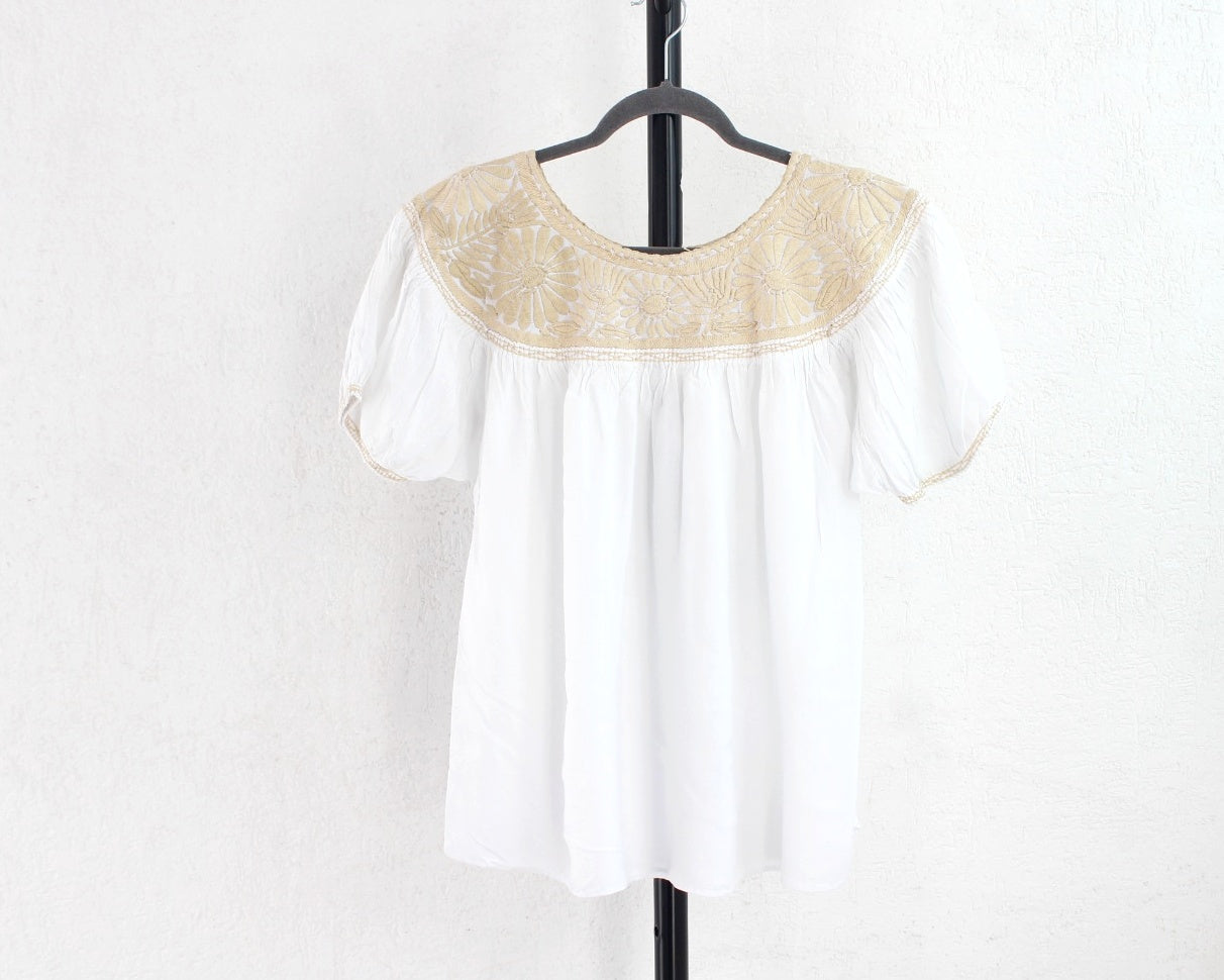 Blusa Aguacatenango Blanco Beige