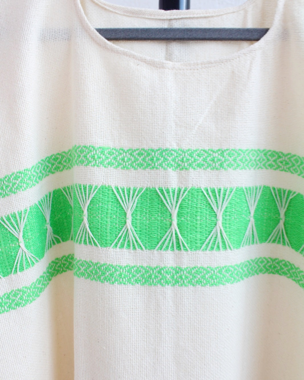 Huipil Ali Natural Verde XL XXL