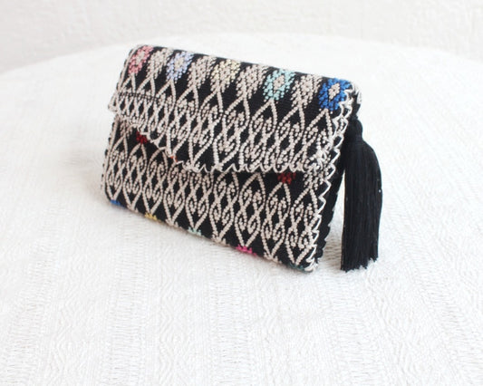 Cartera Estrellitas de puntitos Blanco Negro