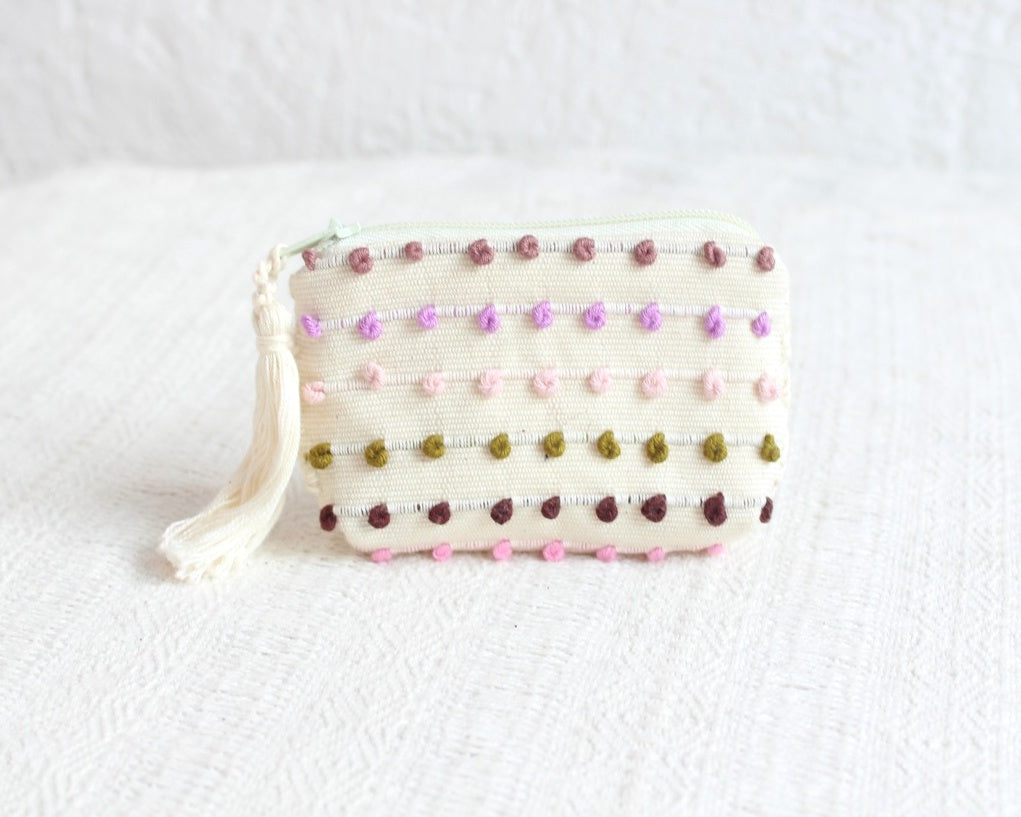 Mini Monedero Nuditos Blanco Lila