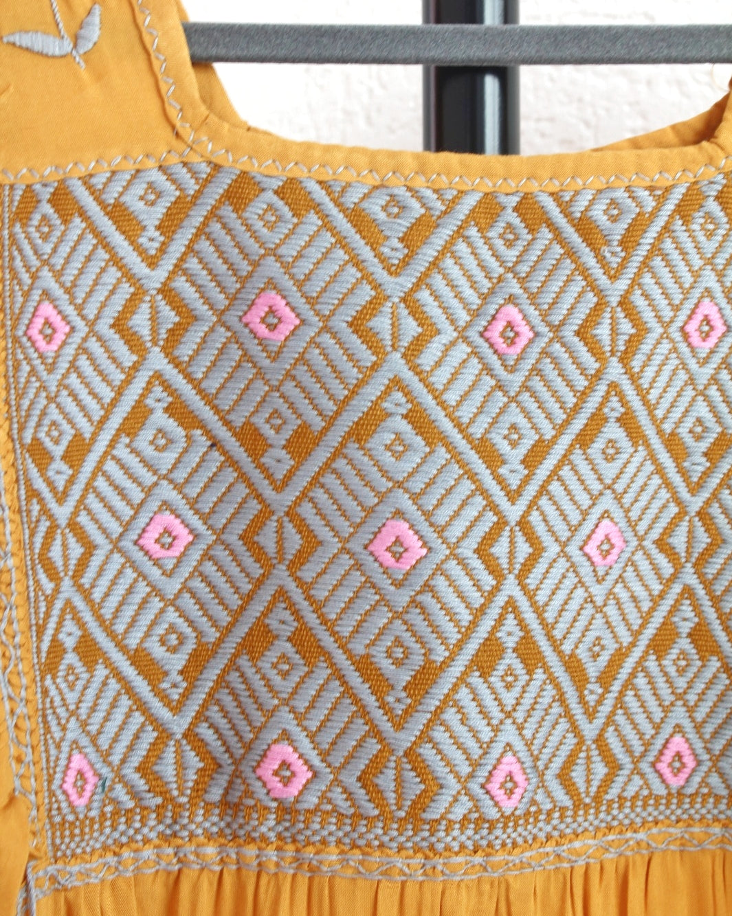 Vestido Josefina Amarillo Gris Unitalla