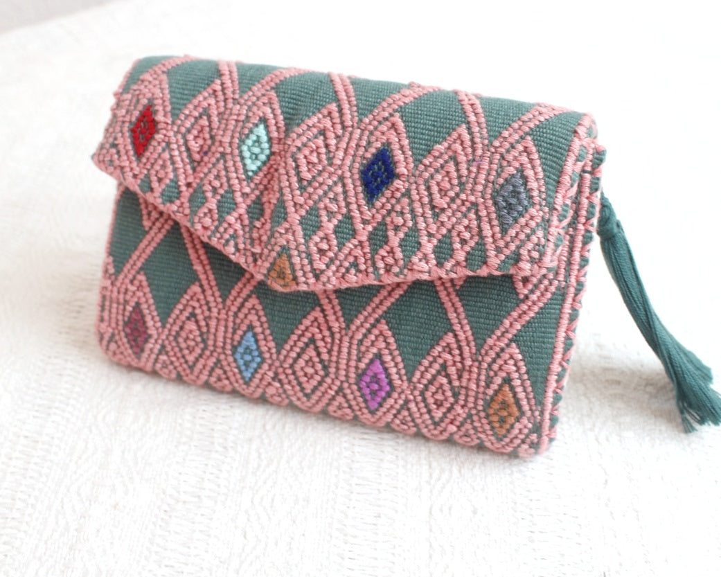 Cartera Rizado Rosa Menta