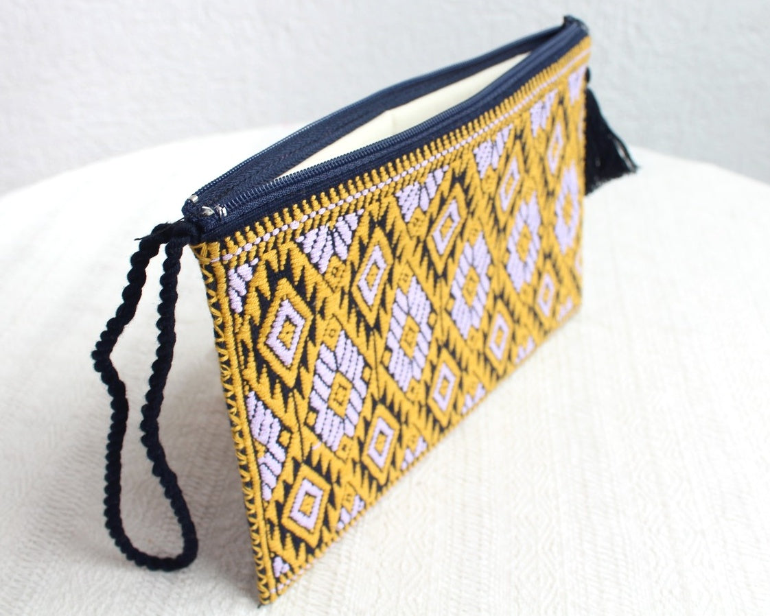 Neceser Flores Amarillo Lila