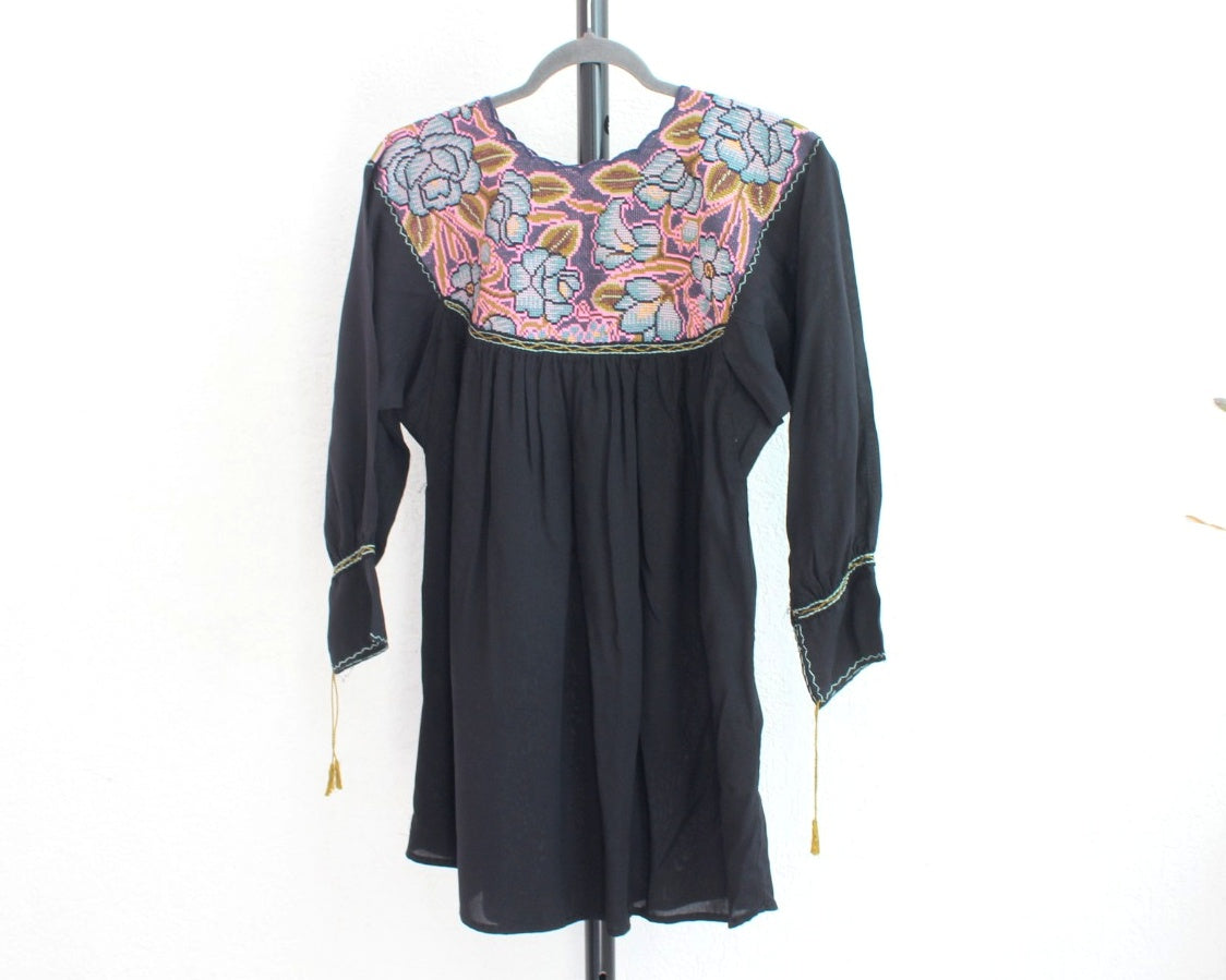Blusa Cristina  Negro Rosa 2XL