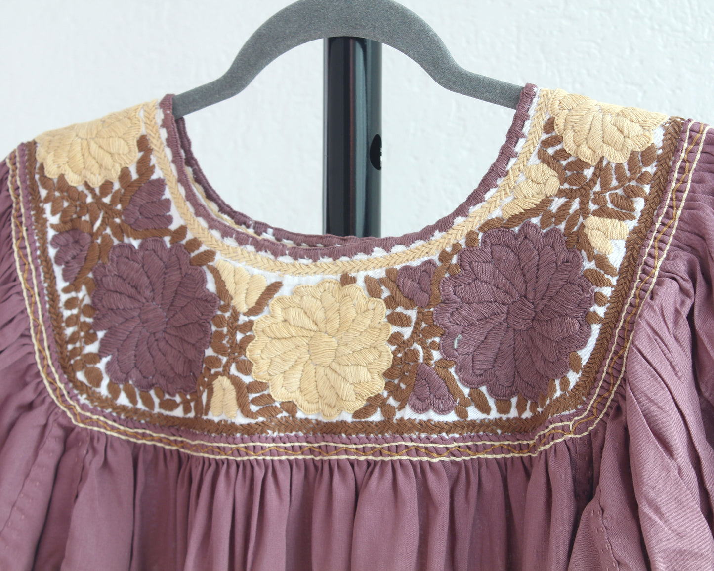 Blusa Aguacatenango Marsala Amarillo Claro