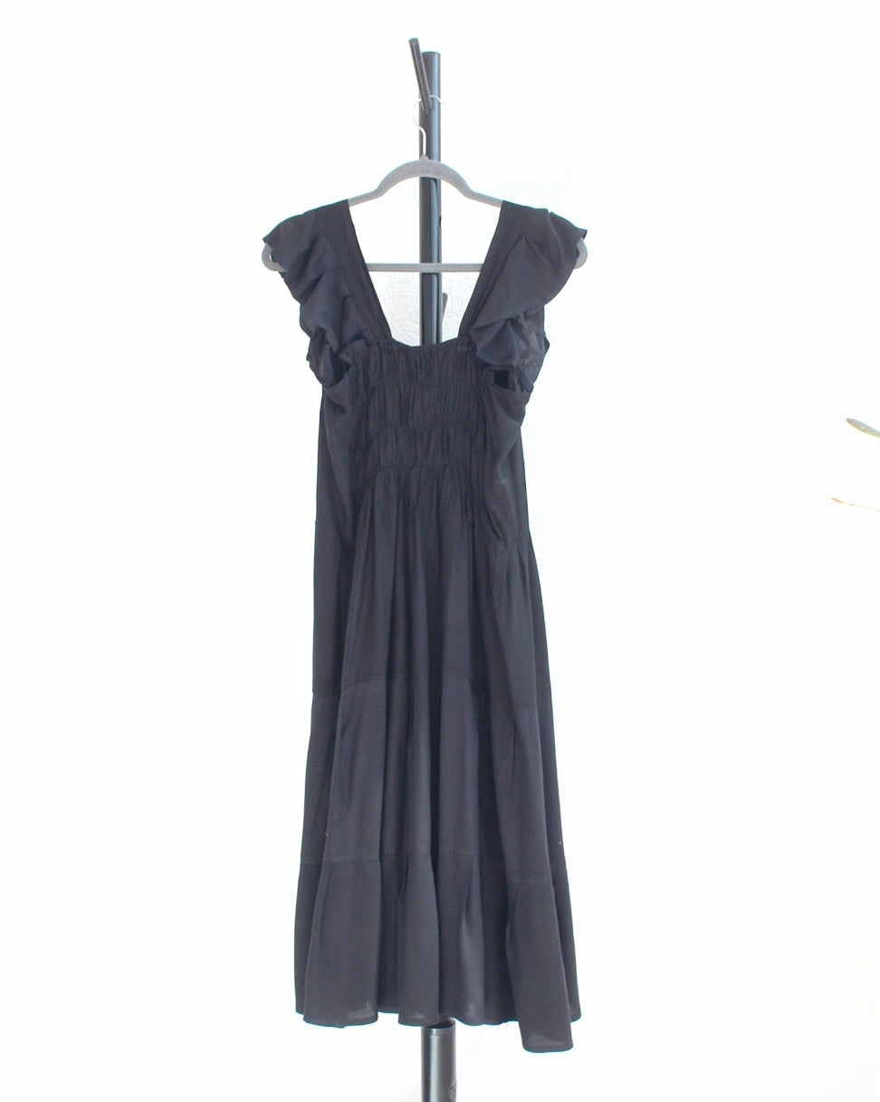 Vestido Anita Corto Negro Rosa