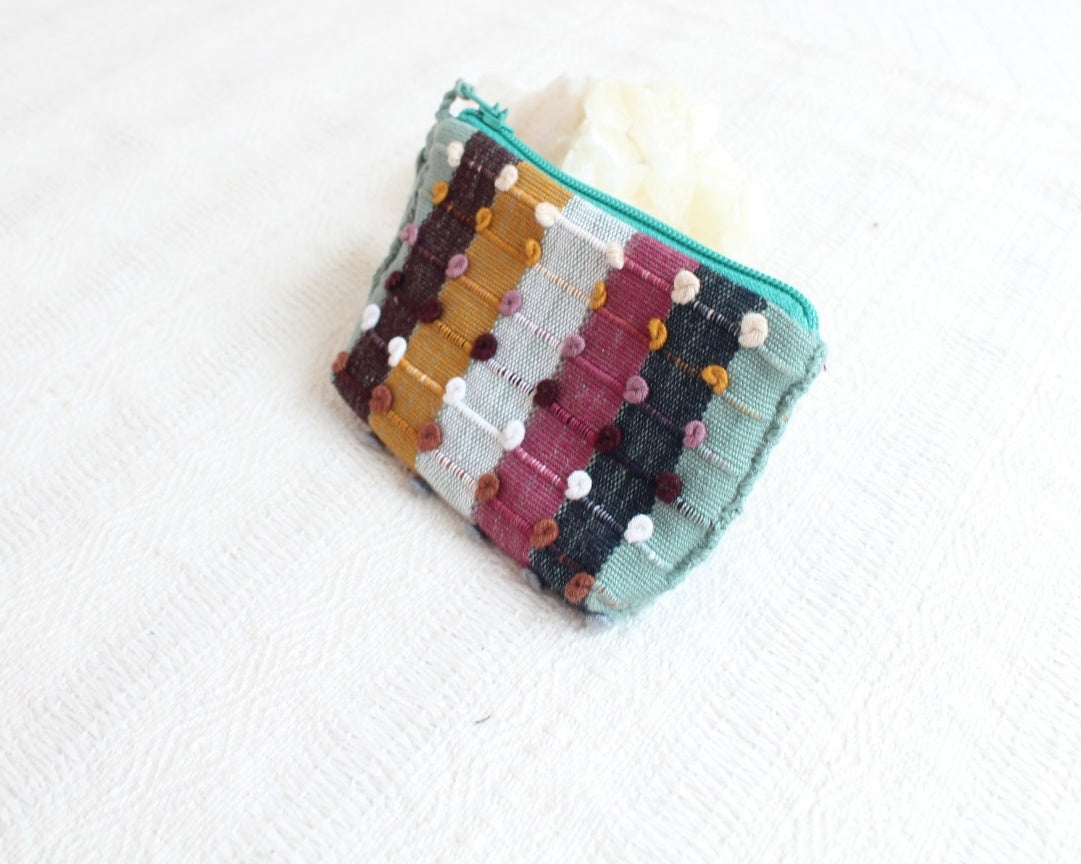 Mini Monedero Nuditos Colores Menta Blanco Cafe
