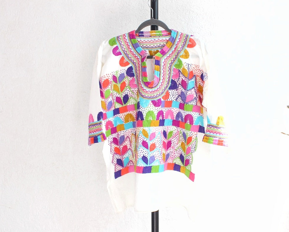 Blusa Milpa L - XL Rosa Lila Verde
