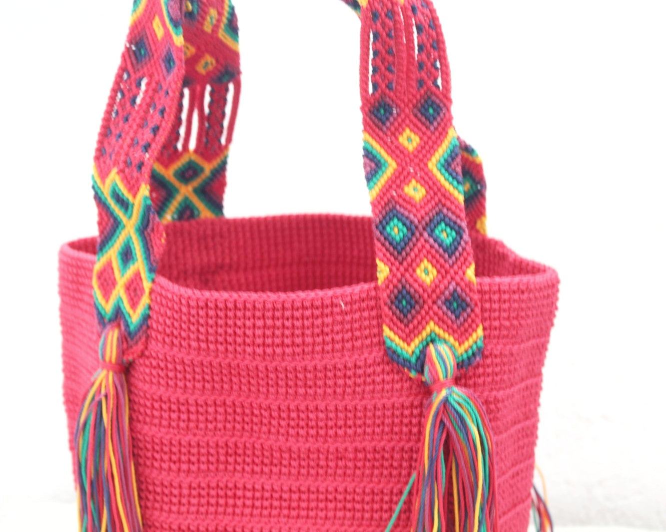 Bolso de mano Rojo Azul Amarillo