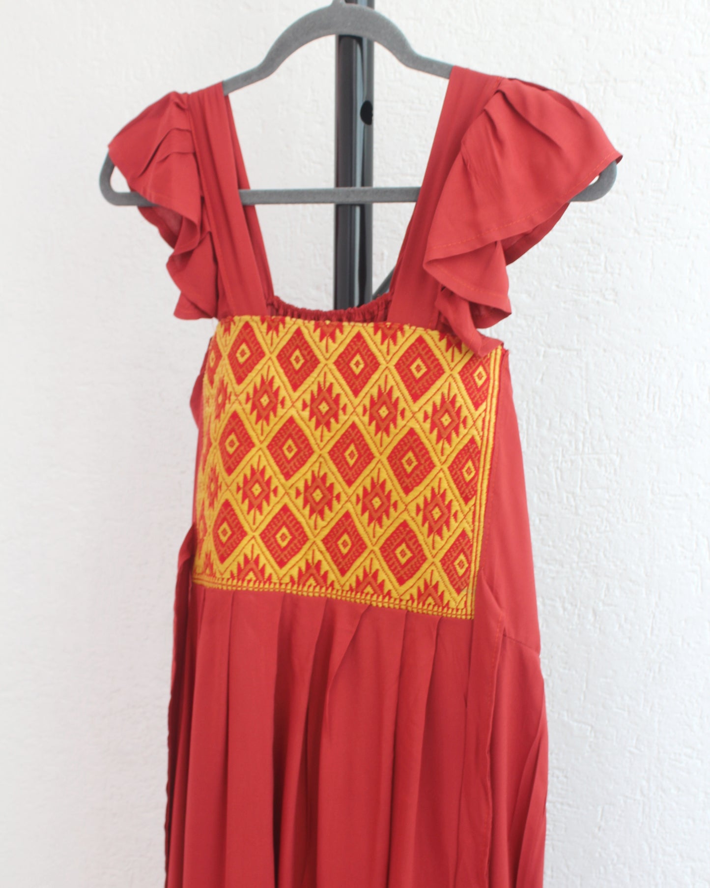 Vestido Anita XL - 2XL Largo Teja